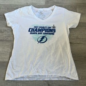Girls Women’s, large, tampa bay lightning, shirt.  2021 stanley champions.